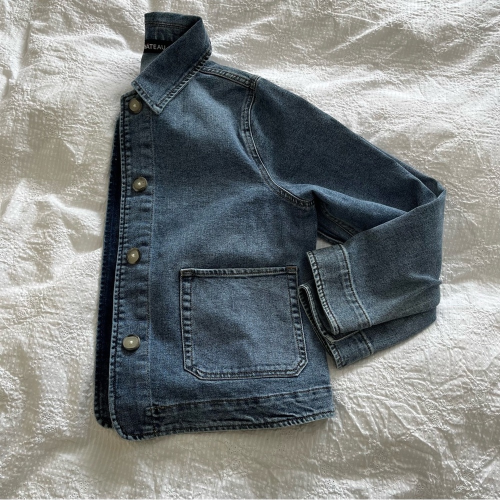 Le Chateau Light Blue Denim Jacket - Picture 7 of 7